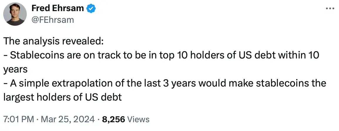 稳定币,美国国债的倒数第二个买家