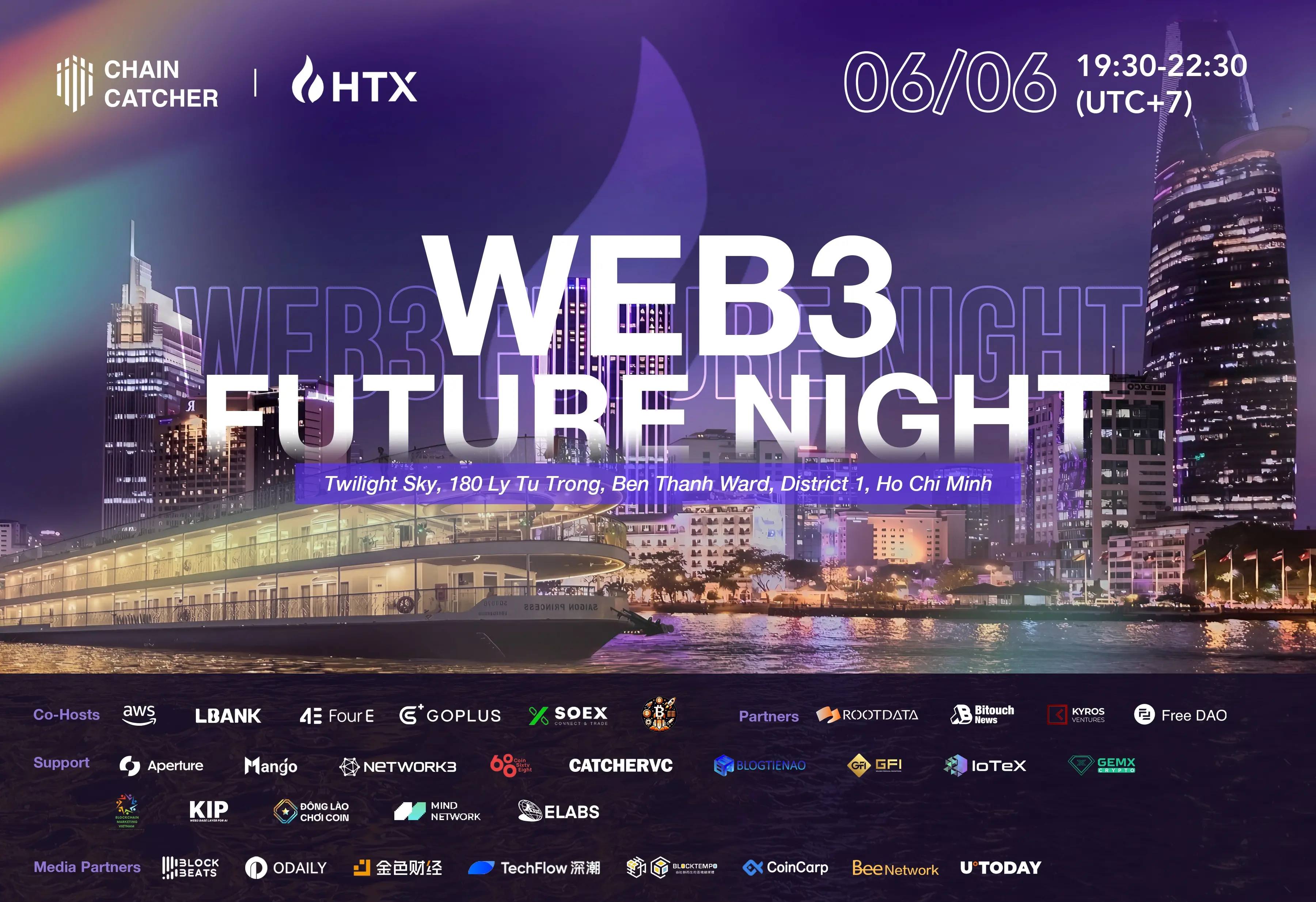 ChainCatcher 联合 HTX 共同举办「Web3 未来之夜」，Web3 精英齐聚越南聚焦加密新趋势