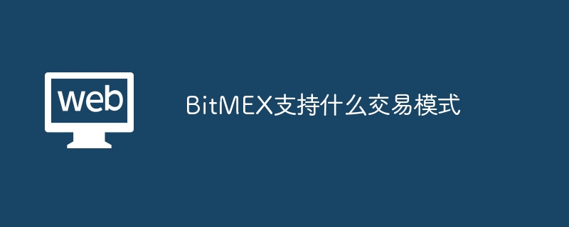 BitMEX支持什么交易模式