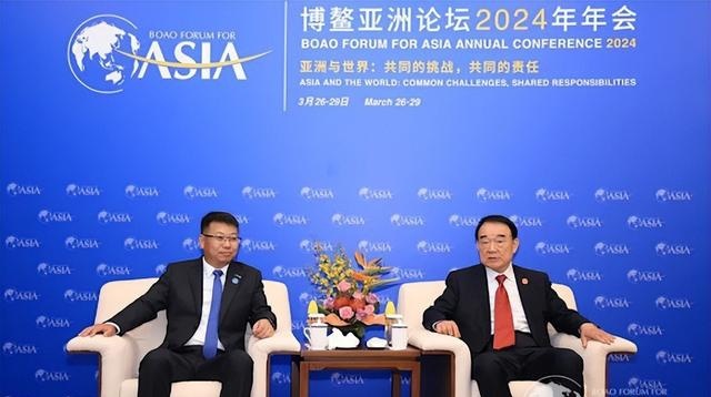 左一为胡柏山,图/博鳌亚洲论坛