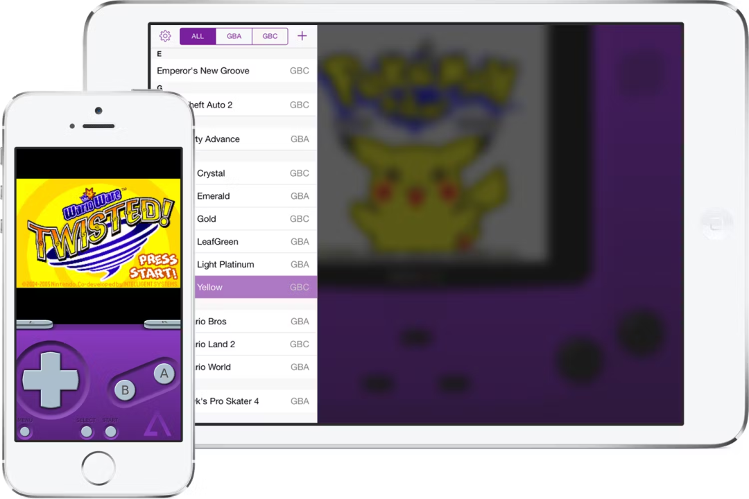 GBA4iOS 界面|图片来源:INPUT