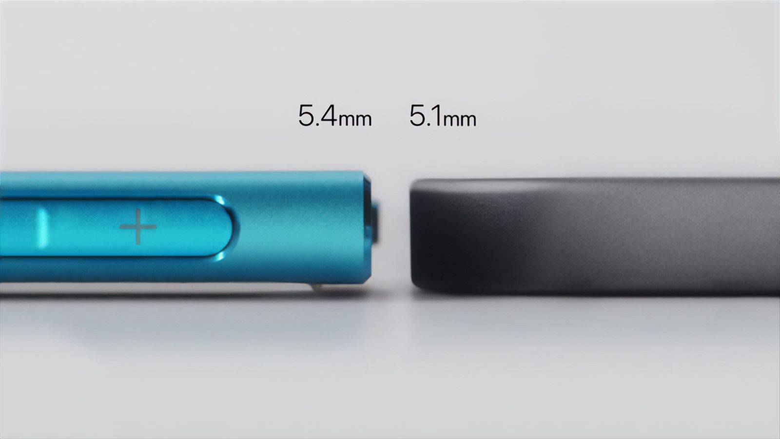 ▲左为 iPod Nano,右为新 iPad Pro