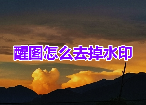醒图怎么去掉水印?醒图水印去除方法!