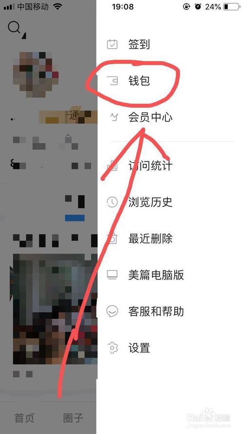 美篇App应用钱包收支明细查看方法与步骤