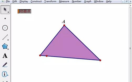 几何画板作动点在三角形三边上的运动动画的图文教程