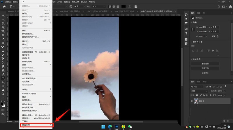 PS2022怎么停用本机画布_PS2022停用本机画布方法教程