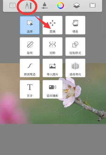 sketchbook怎么移动选区 sketchbook移动某一图形方法