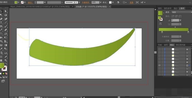 ai绘制秋葵的操作方法