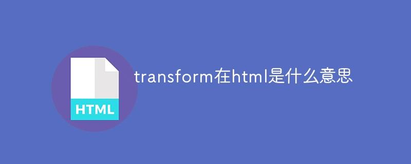 transform在html是什么意思