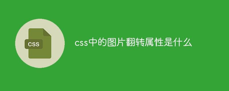 css中的图片翻转属性是什么