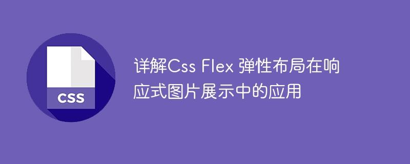 详解Css Flex 弹性布局在响应式图片展示中的应用