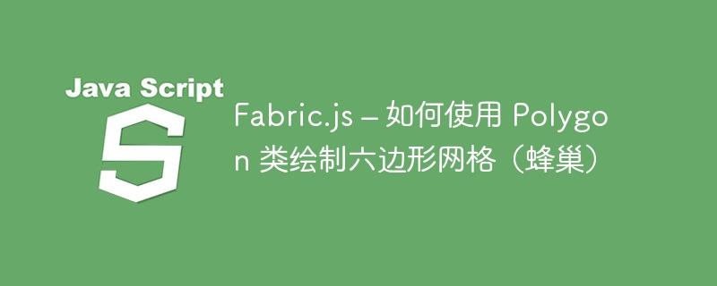 Fabric.js – 如何使用 Polygon 类绘制六边形网格（蜂巢）