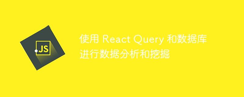 使用 React Query 和数据库进行数据分析和挖掘