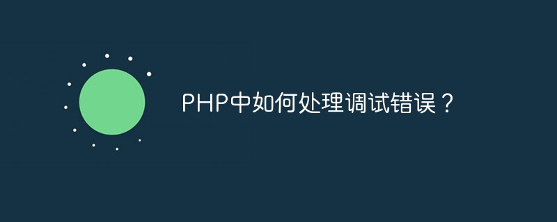 PHP中如何处理调试错误？