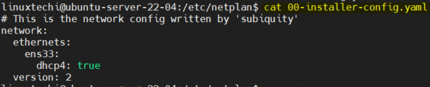 Ubuntu使用netplan配置网络