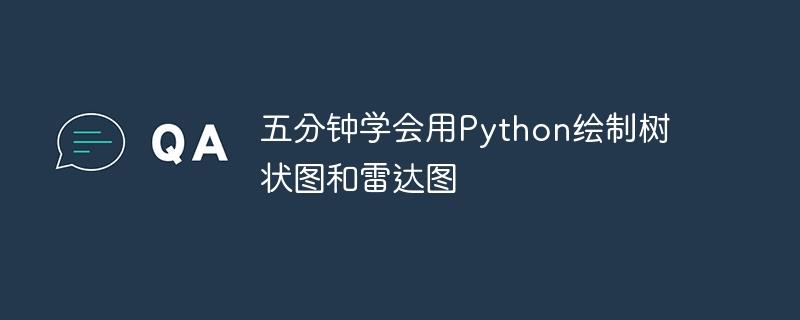 五分钟学会用Python绘制树状图和雷达图