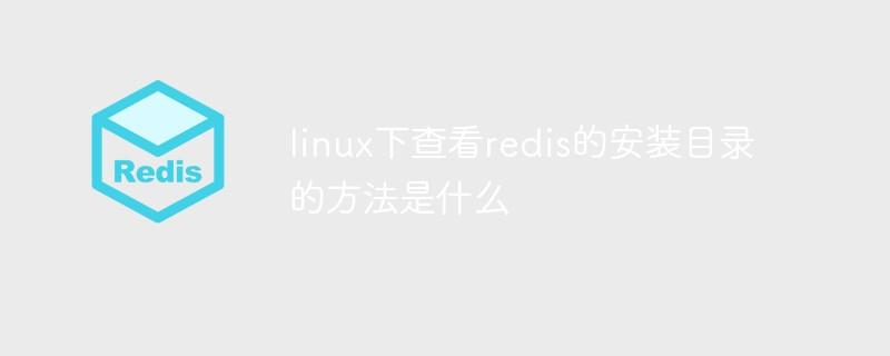 linux下查看redis的安装目录的方法是什么