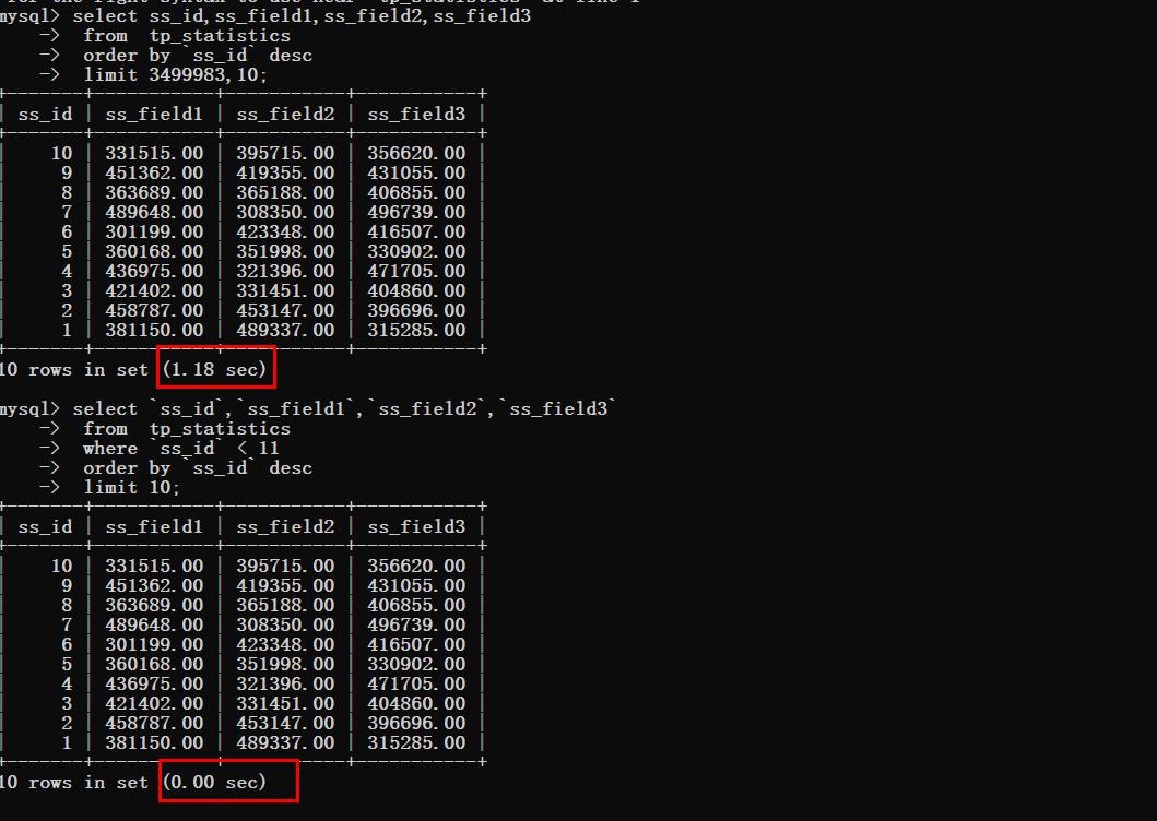 优化之后的查询