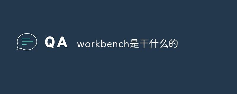 workbench是干什么的