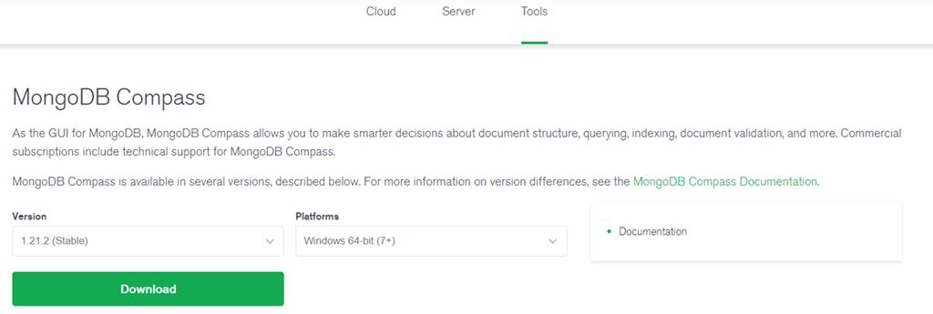 ＭongoDB可视化工具mongodb-compass