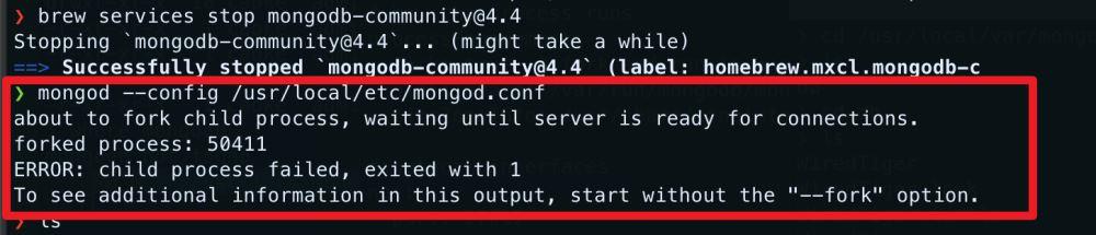 Mongodb启动报错完美解决方案:about&nbsp;to&nbsp;fork&nbsp;child&nbsp;process,waiting&nbsp;until&nbsp;server&nbsp;is&nbsp;ready&nbsp;for&nbsp;connections.