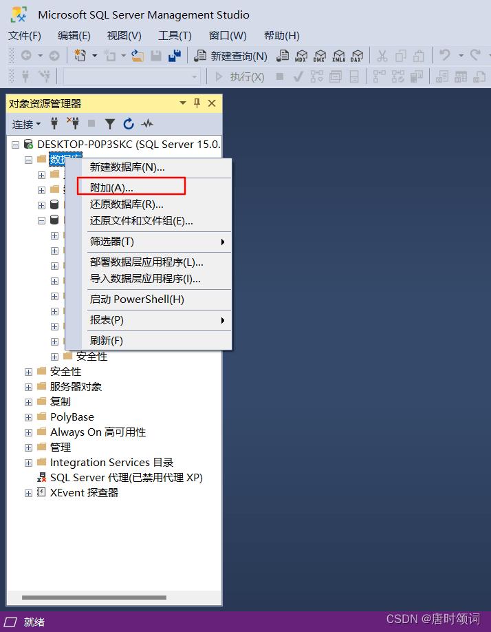 SQL Server导入.mdf方法的错误处理方法