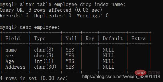 drop删除unique约束成功