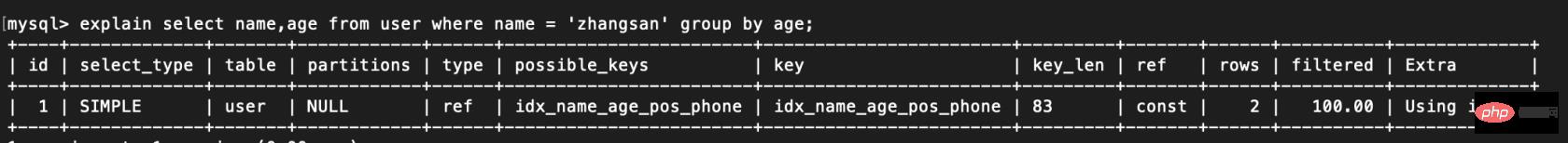 索引失效的情况