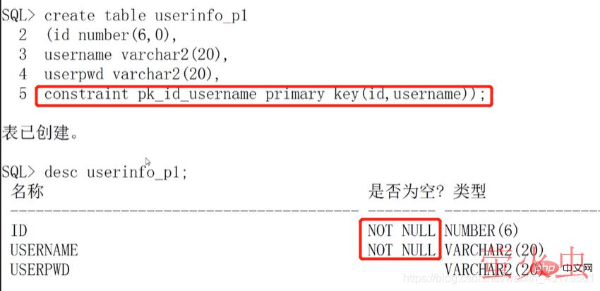 联合主键